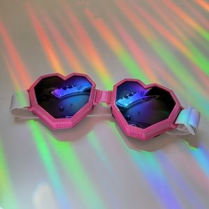 Heart Shaped Mirrored Goggles